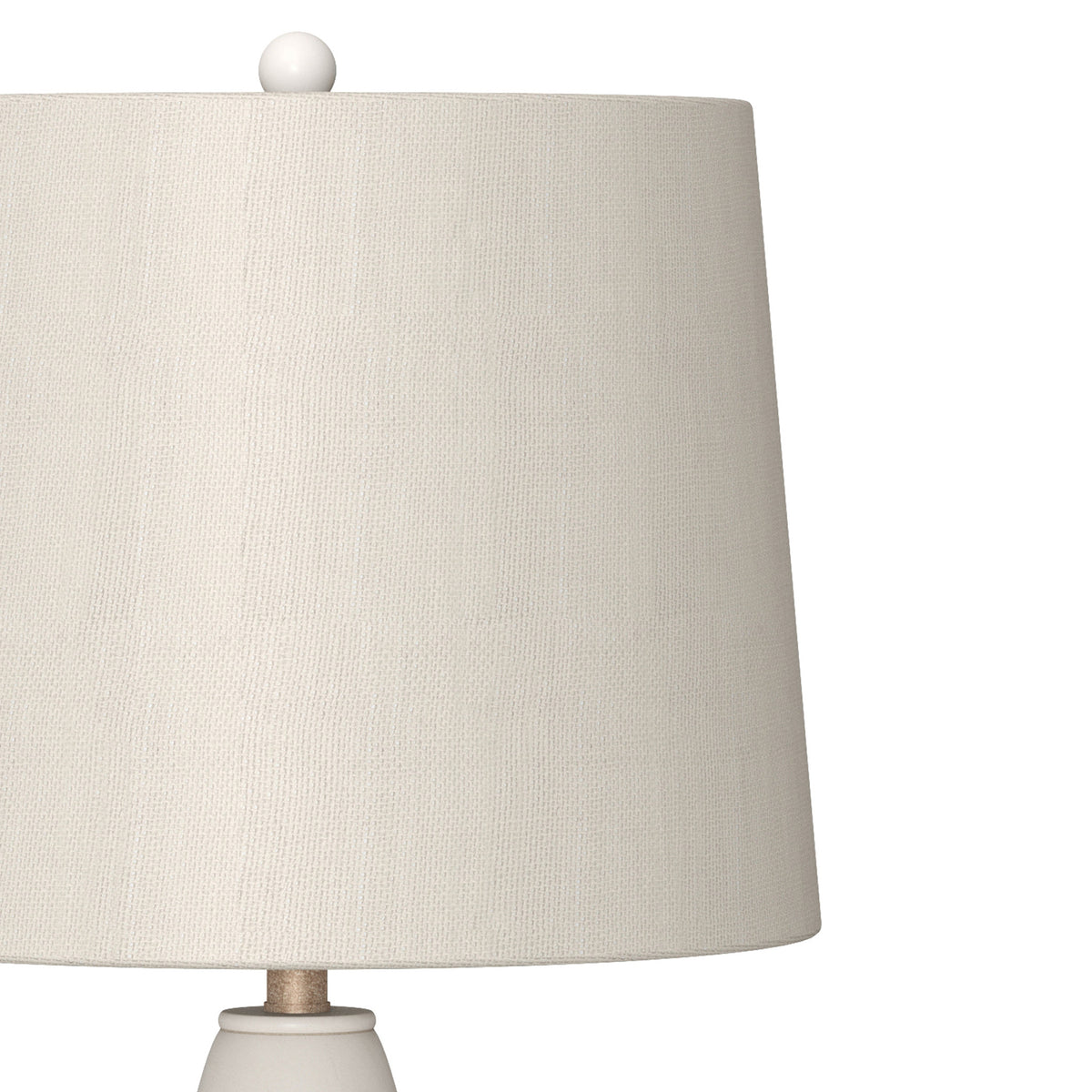 Set of Two Natural White and Blue Novelty Table Lamp Coastal With Off White Empire Shade By Homeroots | Table Lamps | Modishstore - 3