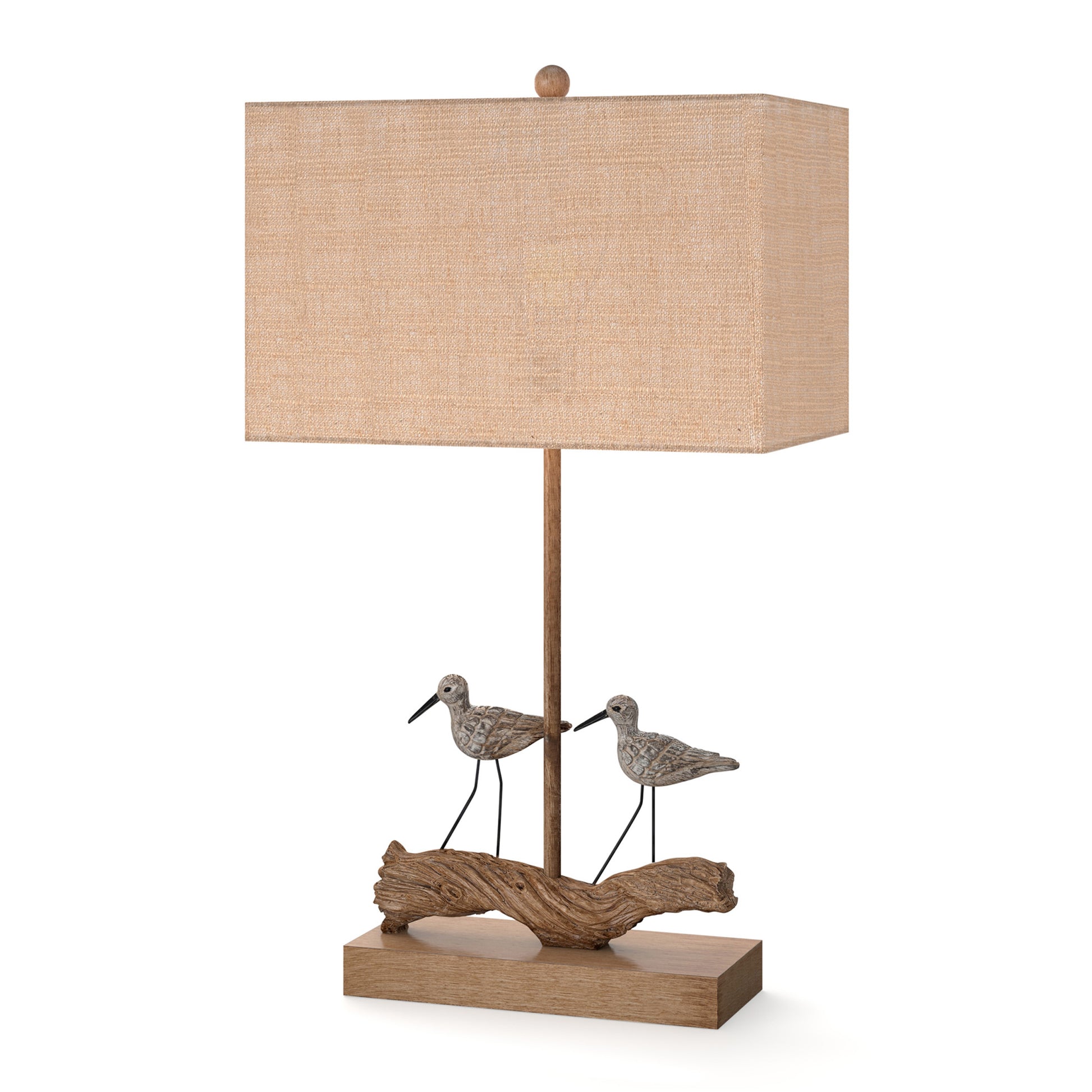 Set of Two Brown Sand Piper Bird Table Lamps With Brown Shade By Homeroots | Table Lamps | Modishstore - 7