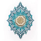 Turquoise And Gold Solid Wood Geometric Shapes Wall Decor By Homeroots | Wall Decor | Modishstore - 1