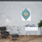 Turquoise And Gold Solid Wood Geometric Shapes Wall Decor By Homeroots | Wall Decor | Modishstore - 3