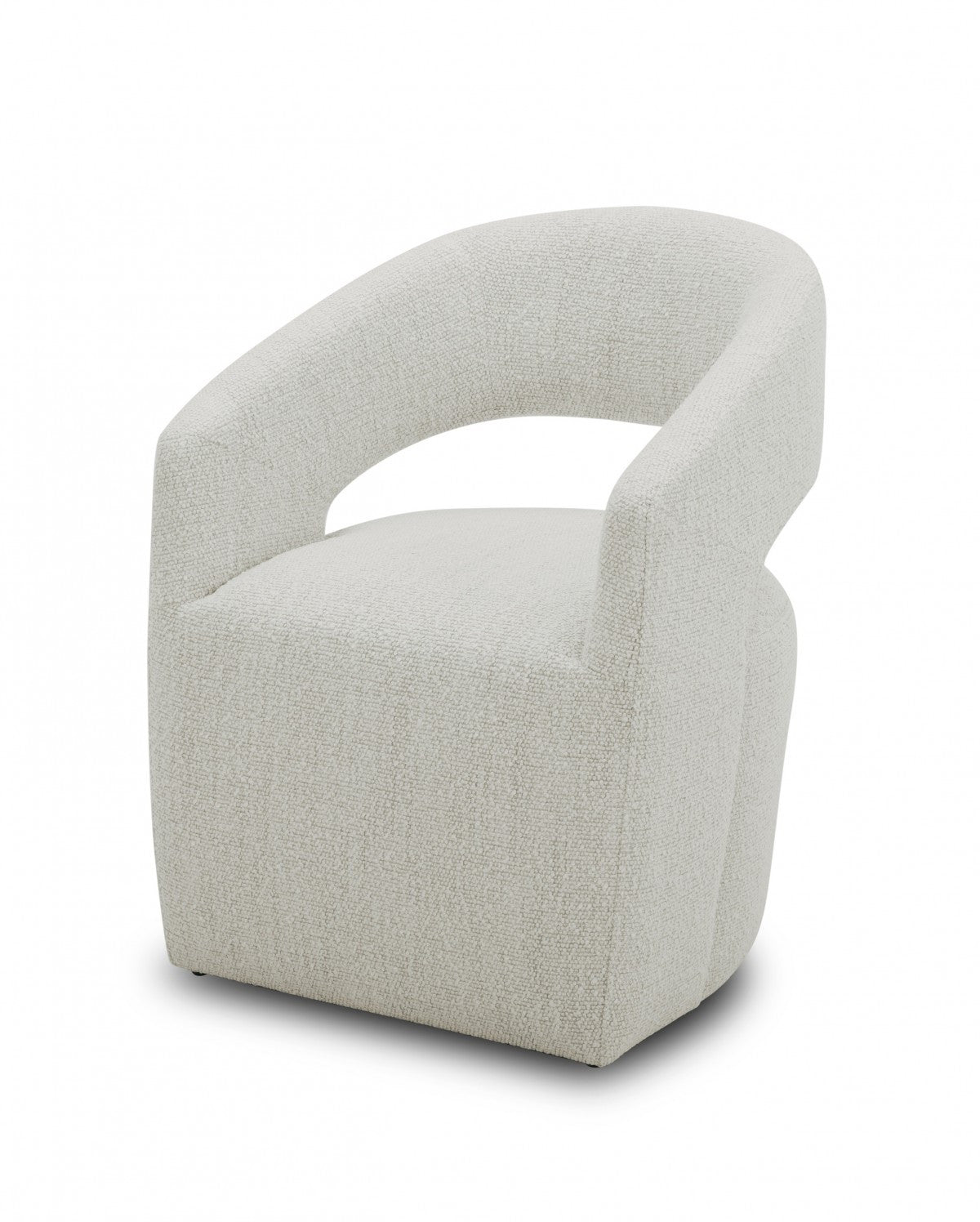 Cream Fabric Arm Chair By Homeroots | Accent Chairs | Modishstore - 3
