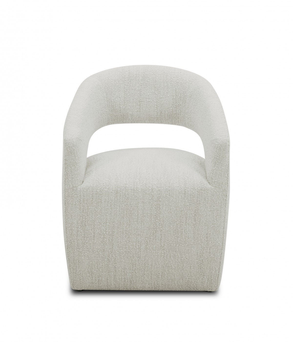 Cream Fabric Arm Chair By Homeroots | Accent Chairs | Modishstore - 1