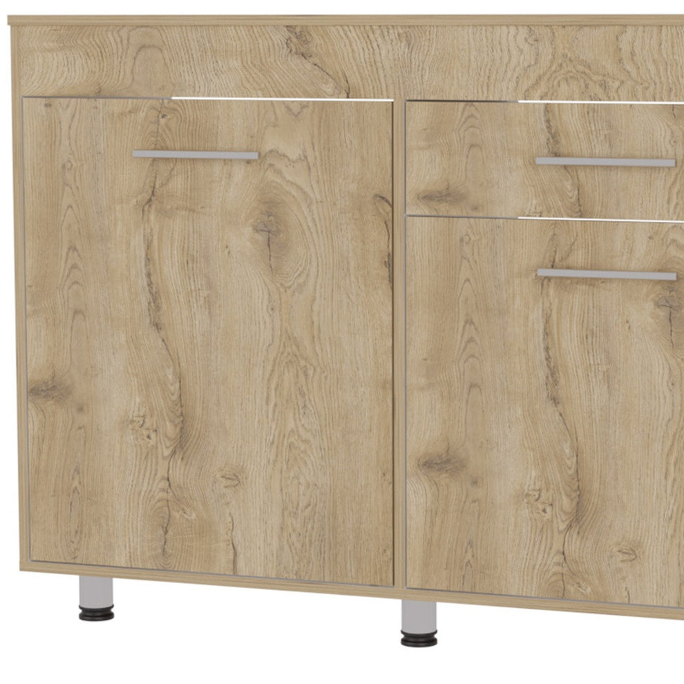 Black One Cabinet Faux Wood Nightstand By Homeroots | Nightstands | Modishstore - 5