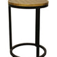 Set Of Three Black And Brass Round Nested Tables By Homeroots | End Tables | Modishstore - 8