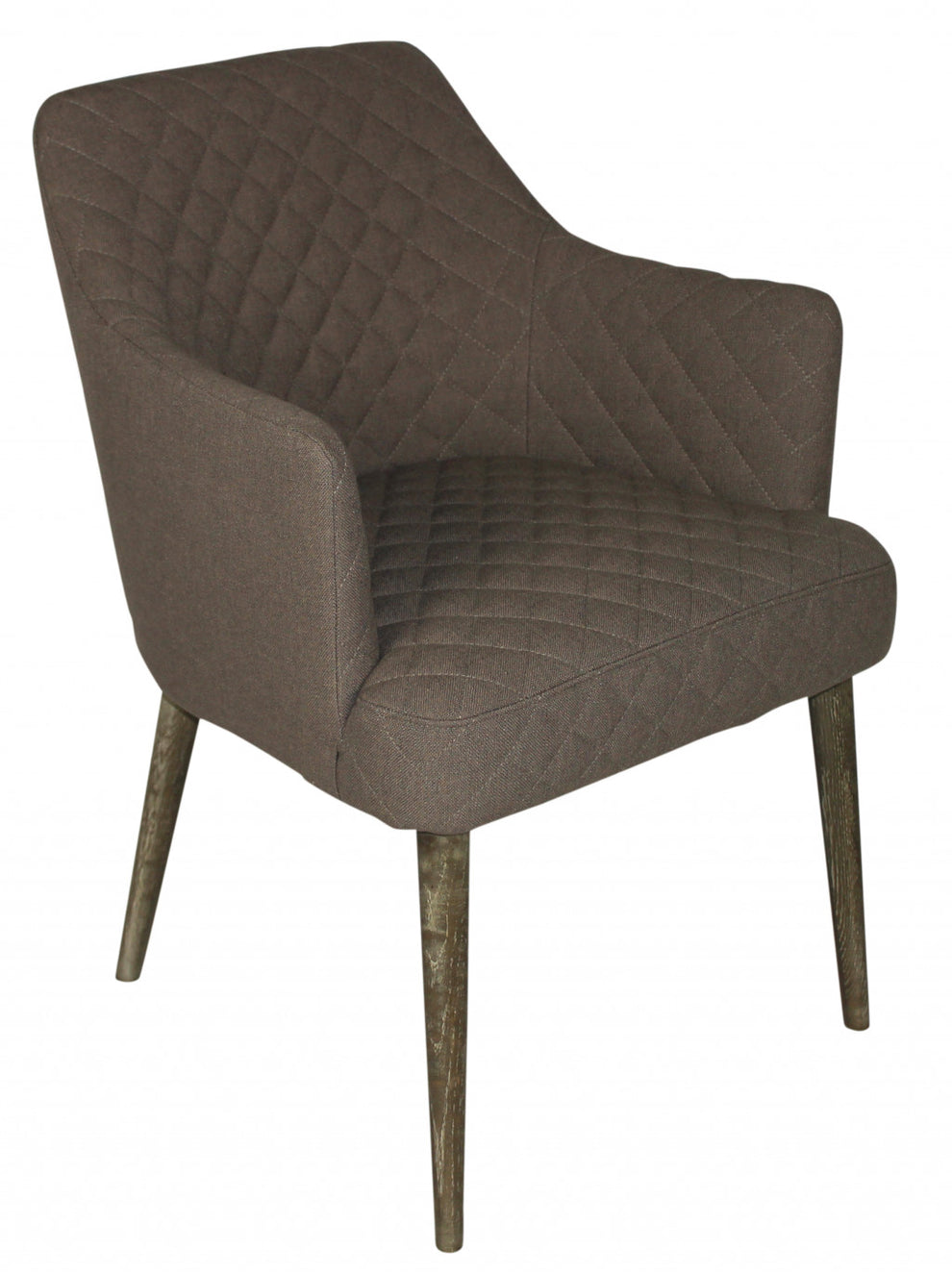 Gray Polyester Blend And Natural Solid Color Side Chair By Homeroots | Accent Chairs | Modishstore - 5