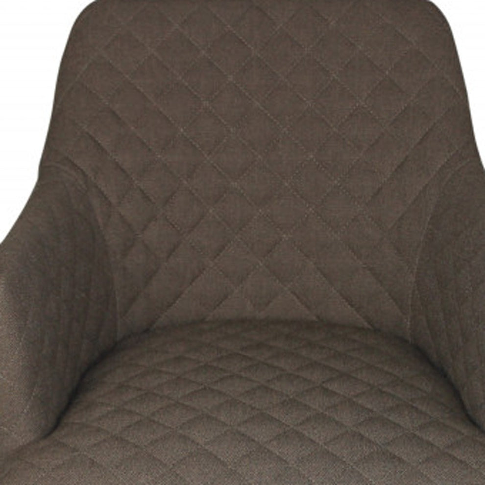 Gray Polyester Blend And Natural Solid Color Side Chair By Homeroots | Accent Chairs | Modishstore - 3