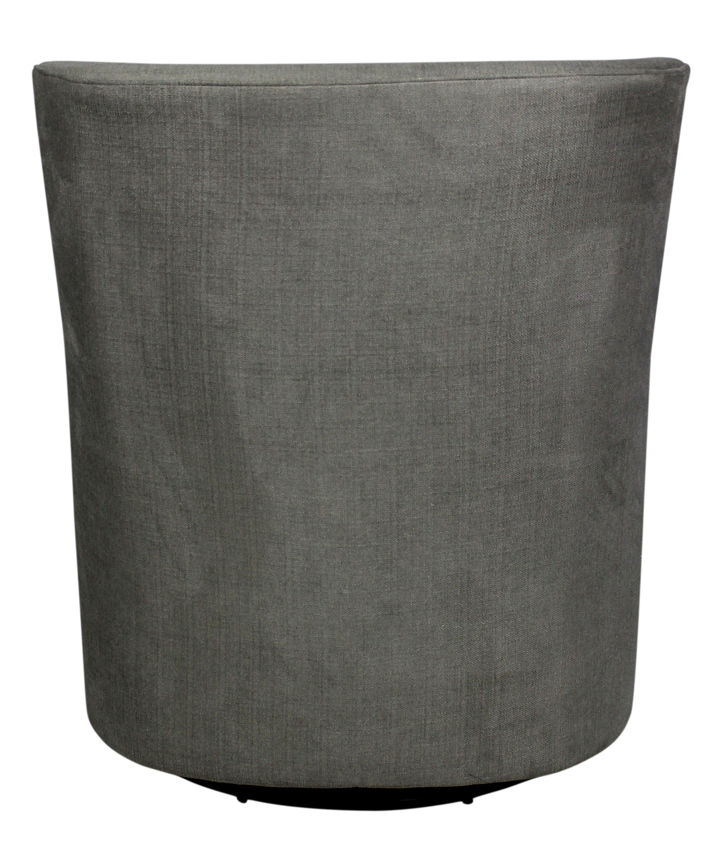 Gray Polyester Blend Solid Color Swivel Arm Chair By Homeroots | Accent Chairs | Modishstore - 2