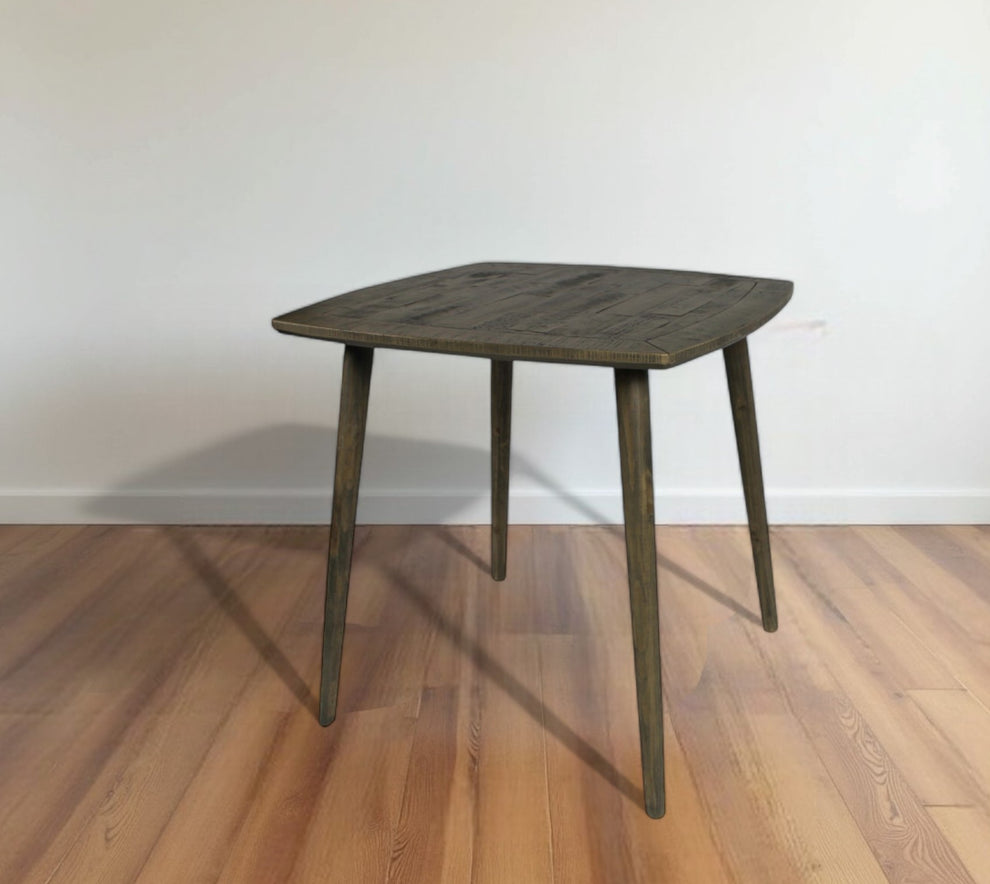 Brown Square Solid Wood Dining Table By Homeroots | Dining Tables | Modishstore - 2