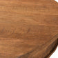 Wood Brown Rounded Solid Wood Pedestal Base Dining Table By Homeroots | Dining Tables | Modishstore - 4