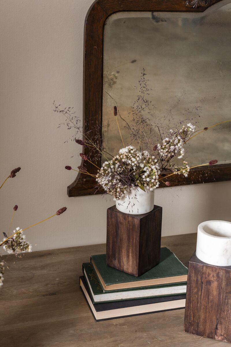 Treasure Pot with Pedestal 3.5"x 8.25" By Accent Decor | Planters, Troughs & Cachepots | Modishstore - 6