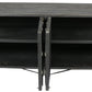 Black Solid Wood Sideboard with Four Doors By Homeroots | Sideboards | Modishstore - 6