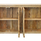 Distressed Natural Solid Wood Sideboard with Four Doors By Homeroots | Sideboards | Modishstore - 4