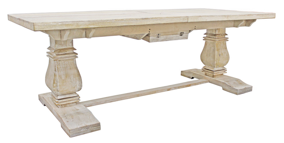 Light Brown Rectangular Solid Wood Butterfly Leaf Dining Table By Homeroots | Dining Tables | Modishstore - 4