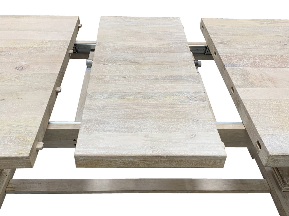 Light Brown Rectangular Solid Wood Butterfly Leaf Dining Table By Homeroots | Dining Tables | Modishstore - 8