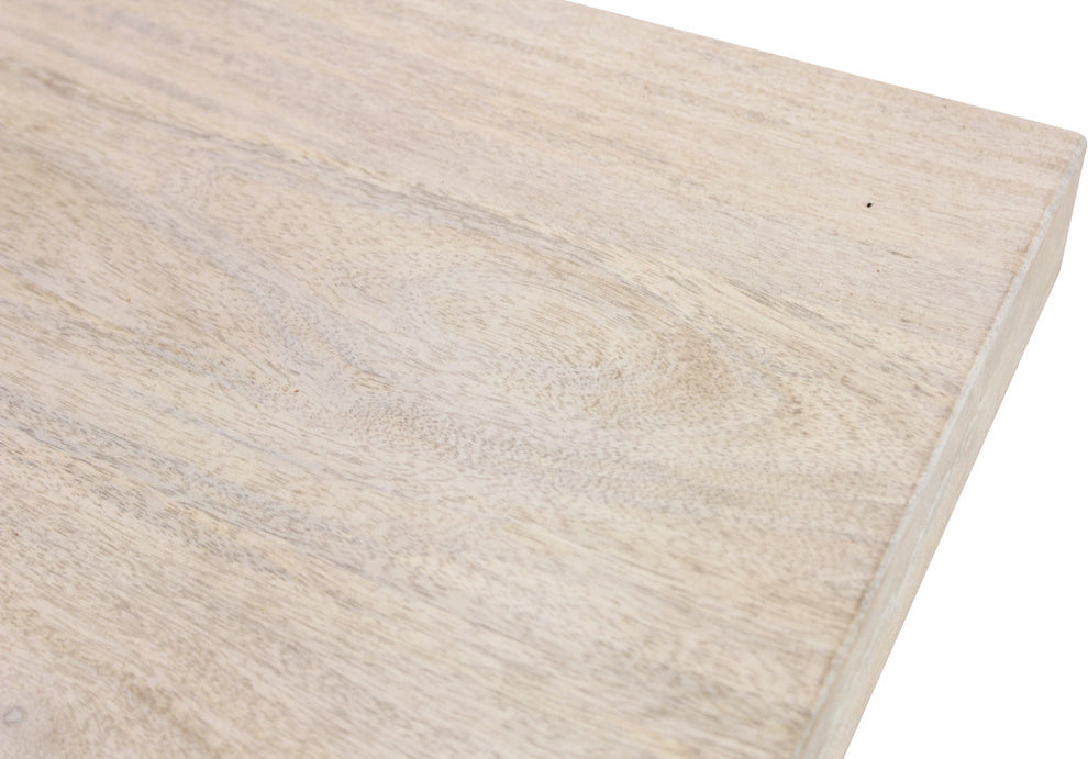 Ivory Square Solid Wood Pedestal Base Dining Table By Homeroots | Dining Tables | Modishstore - 6