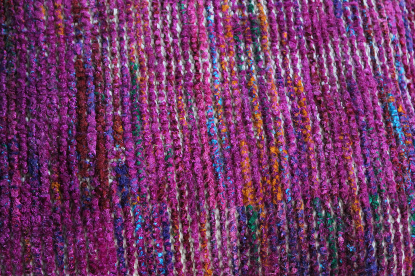 Pink Wool Cube Pouf Ottoman By Homeroots | Ottomans | Modishstore - 5