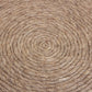 Beige Wool Round Ribbed Pouf Ottoman By Homeroots | Ottomans | Modishstore - 6