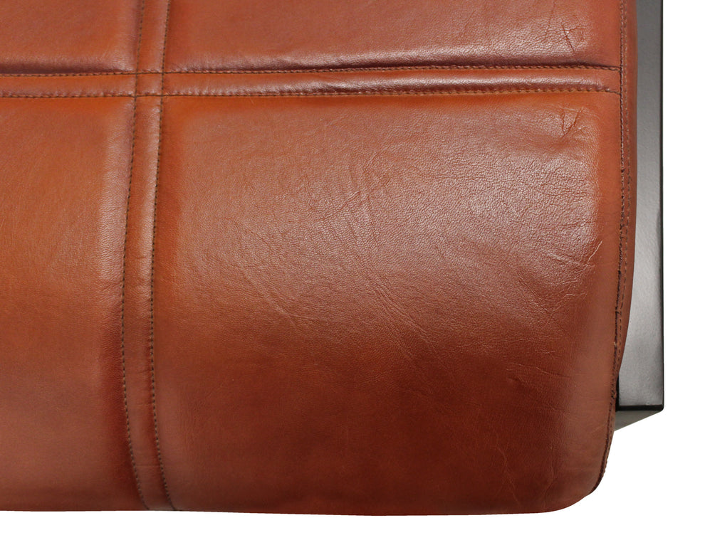 Cinnamon And Black Upholstered Leather Dining Side Chair By Homeroots | Dining Chairs | Modishstore - 6