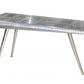 Silver Aluminum Three Leg Console Table By Homeroots | Console Tables | Modishstore - 2