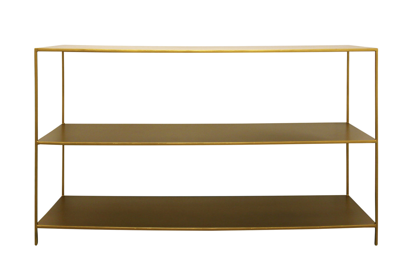 Brass Iron Console Table With Shelves By Homeroots | Console Tables | Modishstore - 6