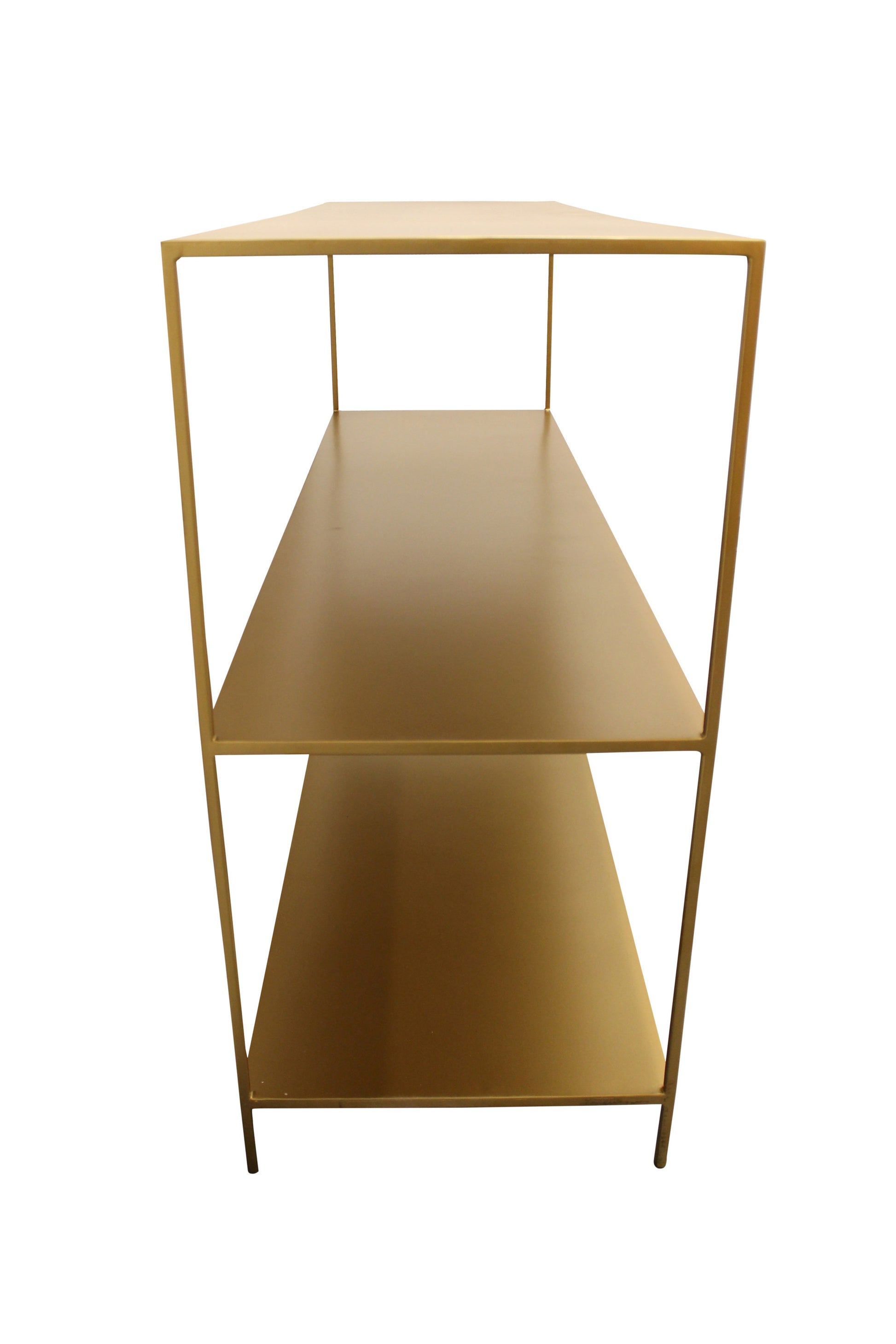 Brass Iron Console Table With Shelves By Homeroots | Console Tables | Modishstore - 3