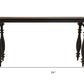 Black Solid Wood Distressed Console Table By Homeroots | Console Tables | Modishstore - 6