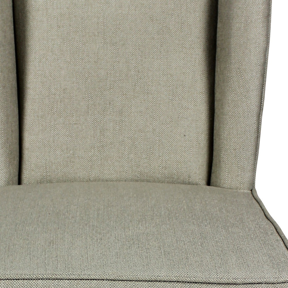 Gray And Brown Solid Wood Bar Height Bar Chair By Homeroots | Bar Stools | Modishstore - 3