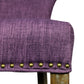 Set of Two Purple And Brown Upholstered Fabric Dining Parsons Chairs By Homeroots | Dining Chairs | Modishstore - 8