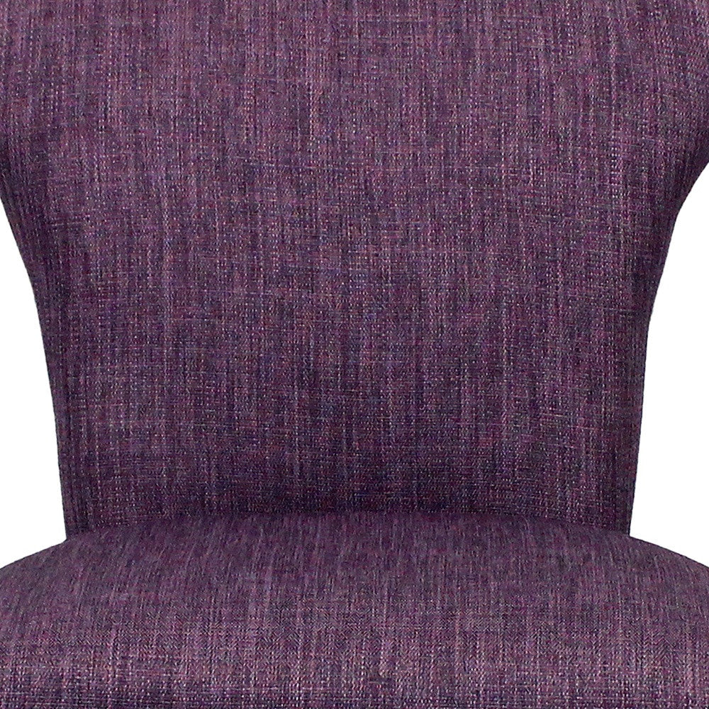 Set of Two Purple And Brown Upholstered Fabric Dining Parsons Chairs By Homeroots | Dining Chairs | Modishstore - 6