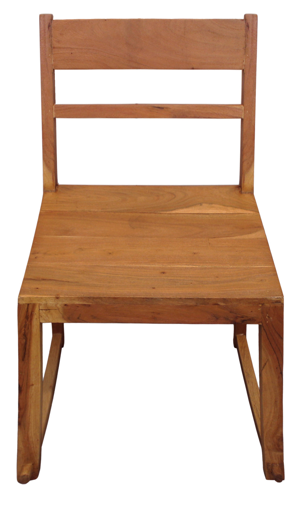 Set of Two Natural Wood Ladder Back Dining Side Chairs By Homeroots | Dining Chairs | Modishstore - 2