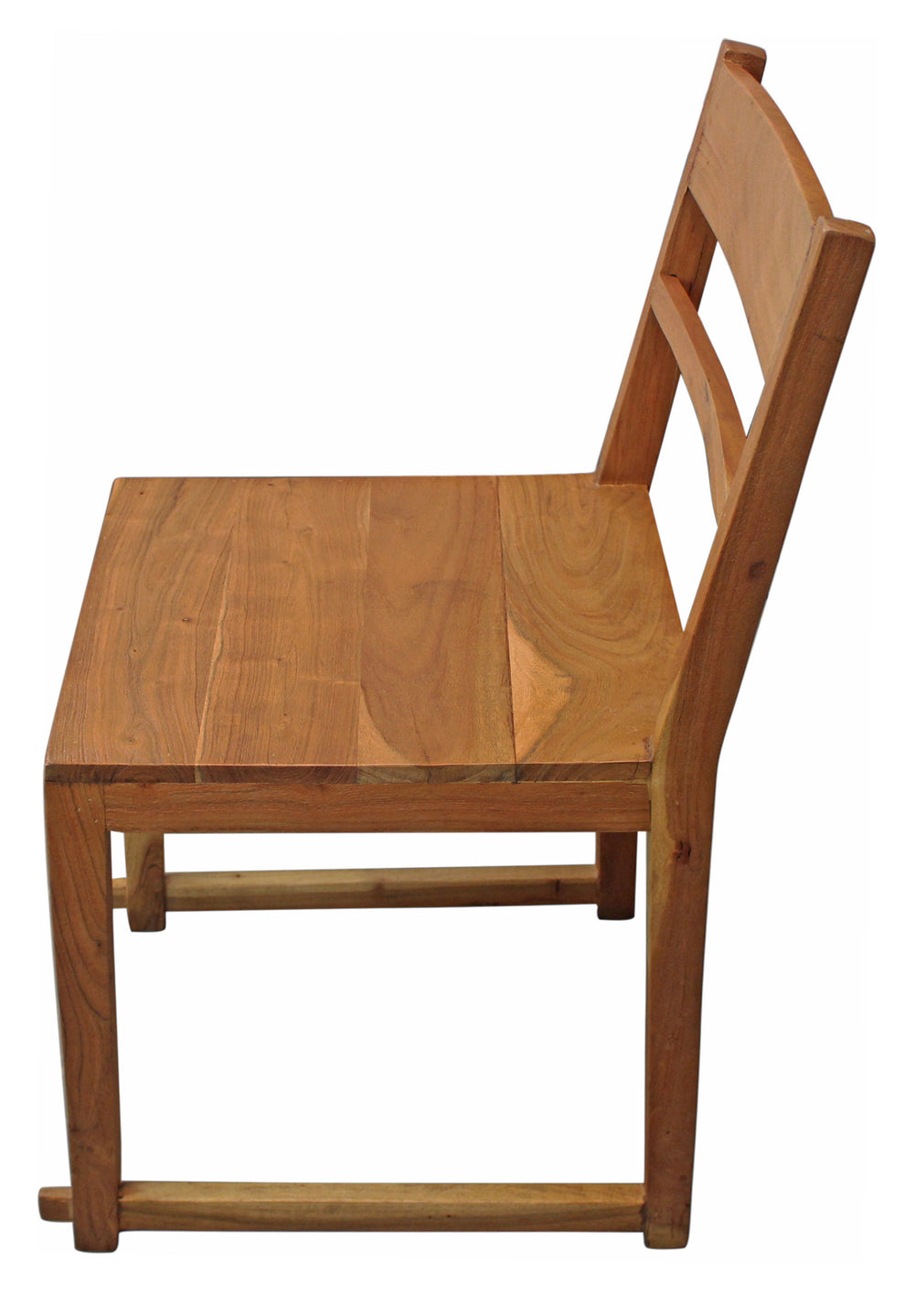 Set of Two Natural Wood Ladder Back Dining Side Chairs By Homeroots | Dining Chairs | Modishstore - 3