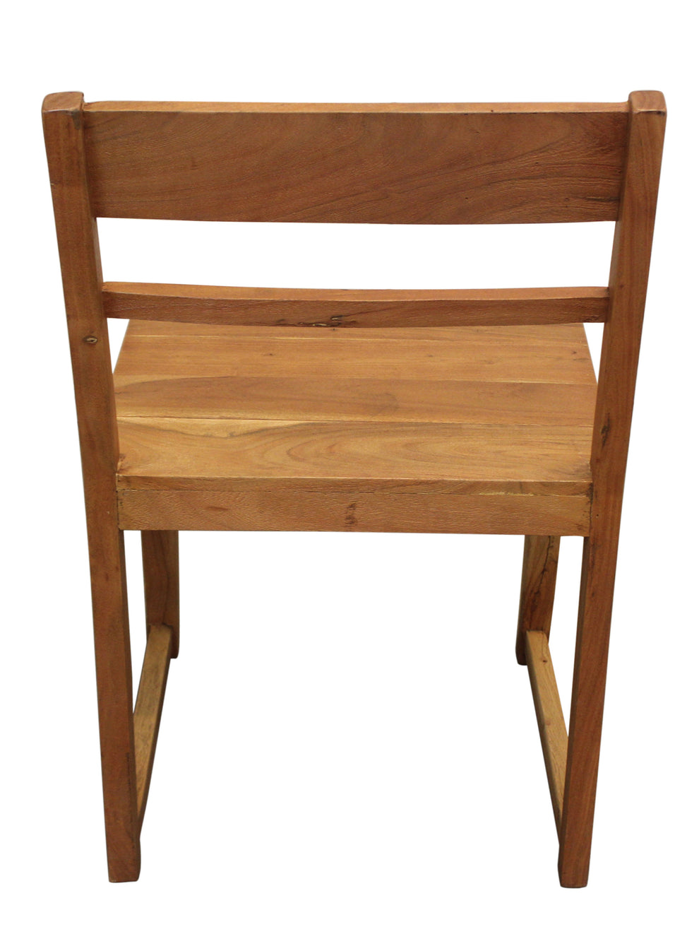 Set of Two Natural Wood Ladder Back Dining Side Chairs By Homeroots | Dining Chairs | Modishstore - 4