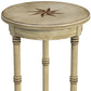 Beige Distressed Wood Round End Table By Homeroots | End Tables | Modishstore - 6