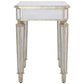 Silver Distressed Glass Square End Table By Homeroots | End Tables | Modishstore - 4