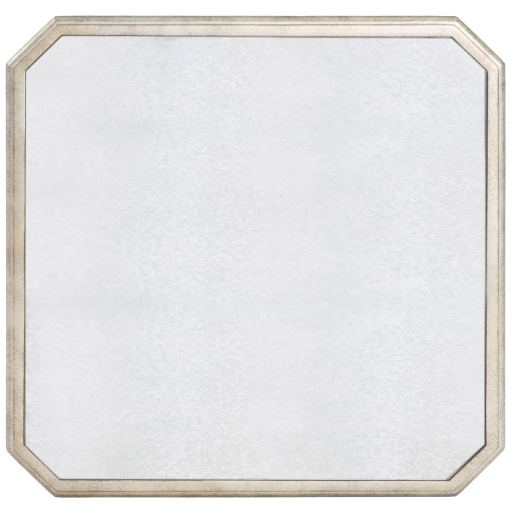 Silver Distressed Glass Square End Table By Homeroots | End Tables | Modishstore - 5