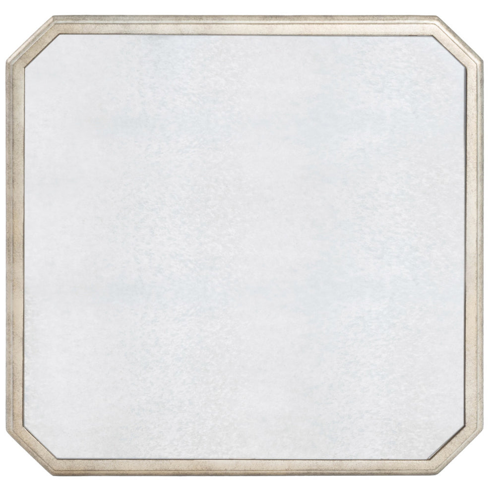 Silver Distressed Glass Square End Table By Homeroots | End Tables | Modishstore - 5