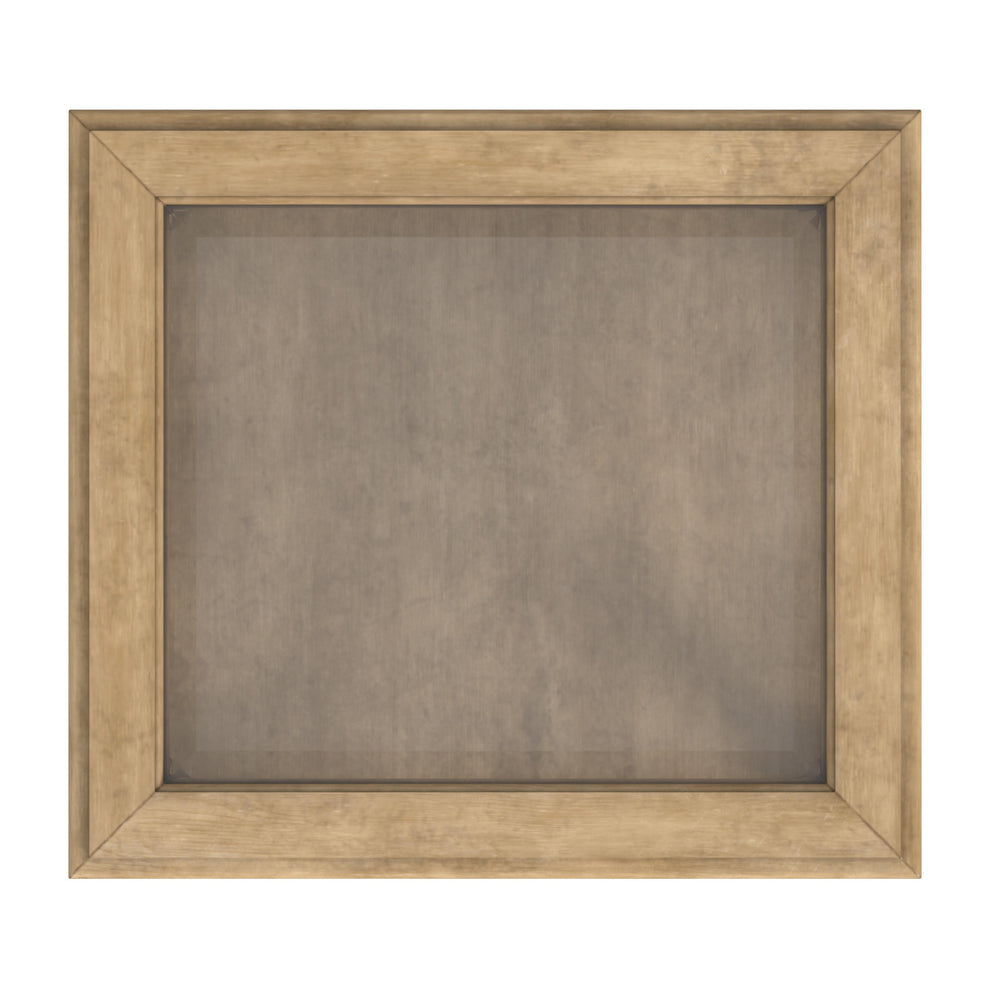 Beige Distressed Glass And Solid Wood End Table By Homeroots | End Tables | Modishstore - 5
