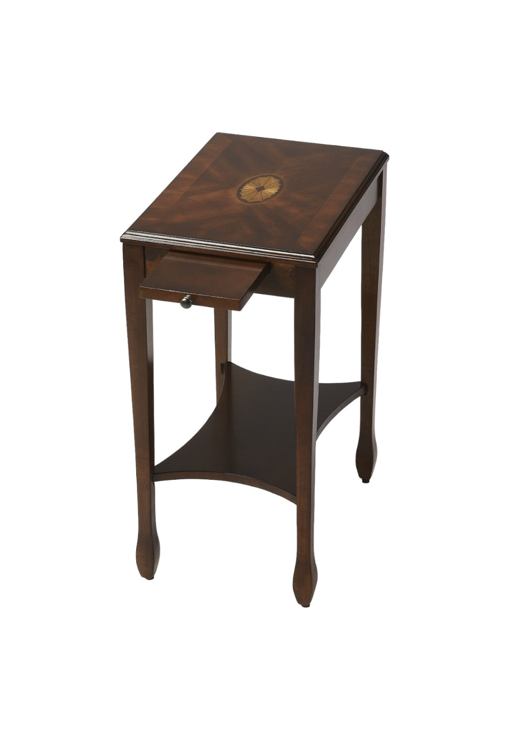 Dark Brown Manufactured Wood Rectangular End Table With Shelf By Homeroots | End Tables | Modishstore - 4