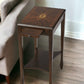 Dark Brown Manufactured Wood Rectangular End Table With Shelf By Homeroots | End Tables | Modishstore - 2