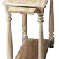 Gray End Table With Shelf By Homeroots | End Tables | Modishstore - 1