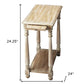 Gray End Table With Shelf By Homeroots | End Tables | Modishstore - 5