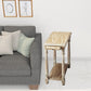 Gray End Table With Shelf By Homeroots | End Tables | Modishstore - 2