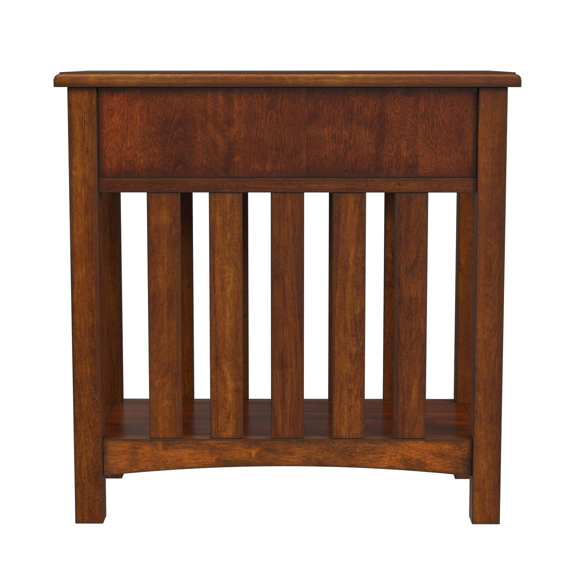 Light Brown Manufactured Wood Rectangular End Table With Drawer And Shelf By Homeroots | End Tables | Modishstore - 4