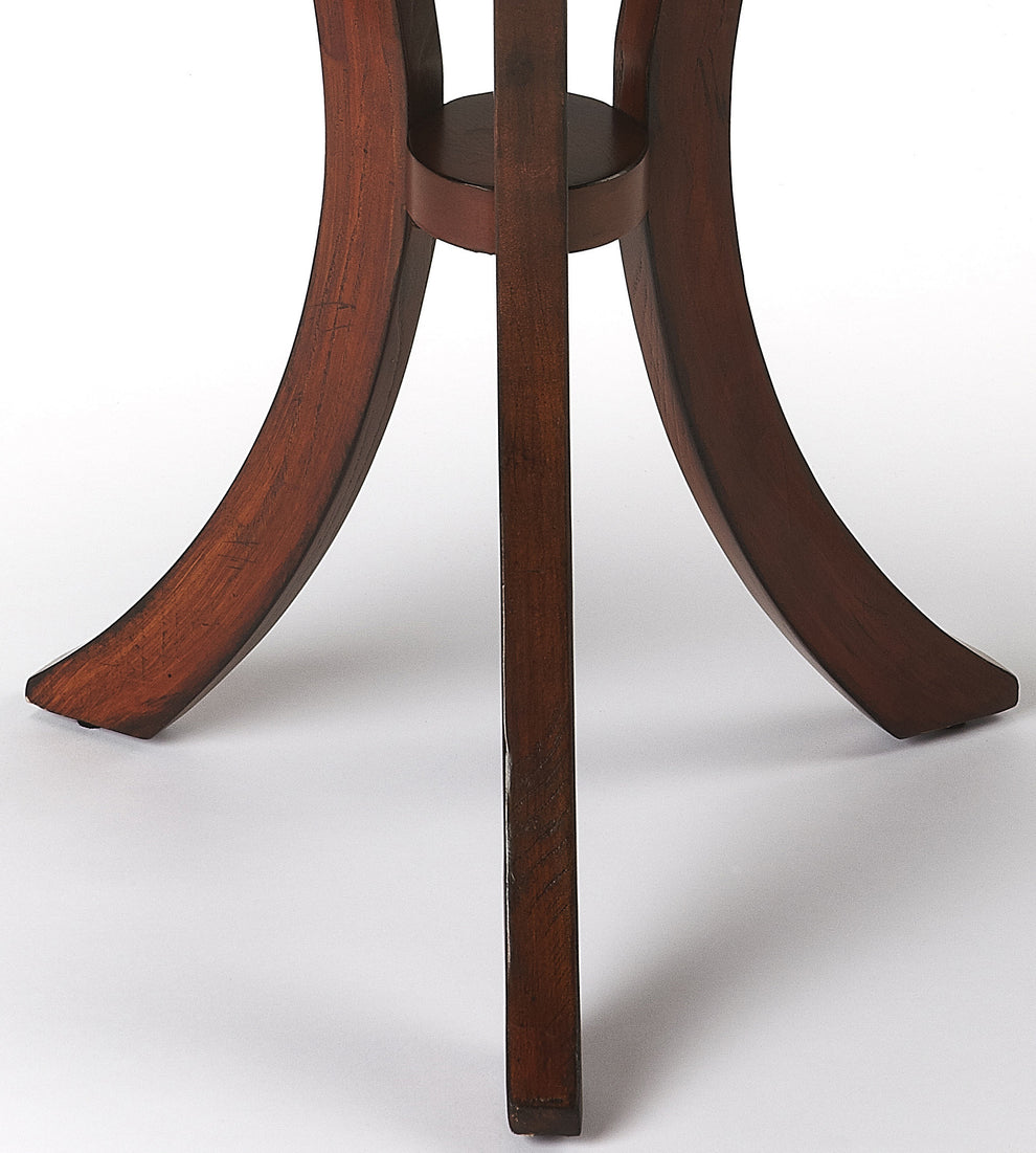 Medium Brown Manufactured Wood Round End Table By Homeroots | End Tables | Modishstore - 3