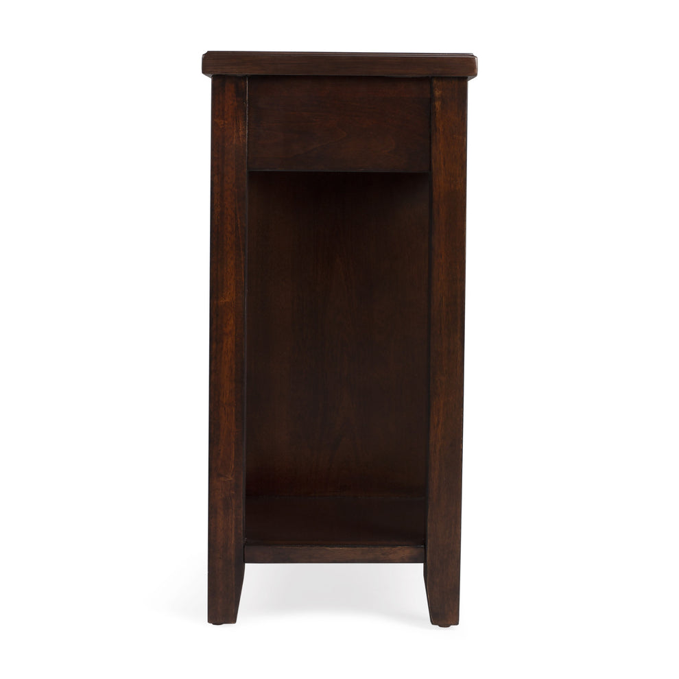 Dark Brown Manufactured Wood Rectangular End Table With Four Drawers And Shelf By Homeroots | End Tables | Modishstore - 2