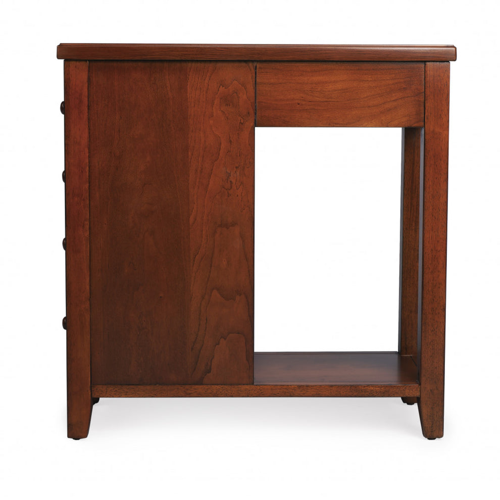 Medium Brown Manufactured Wood Rectangular End Table With Four Drawers And Shelf By Homeroots | End Tables | Modishstore - 4