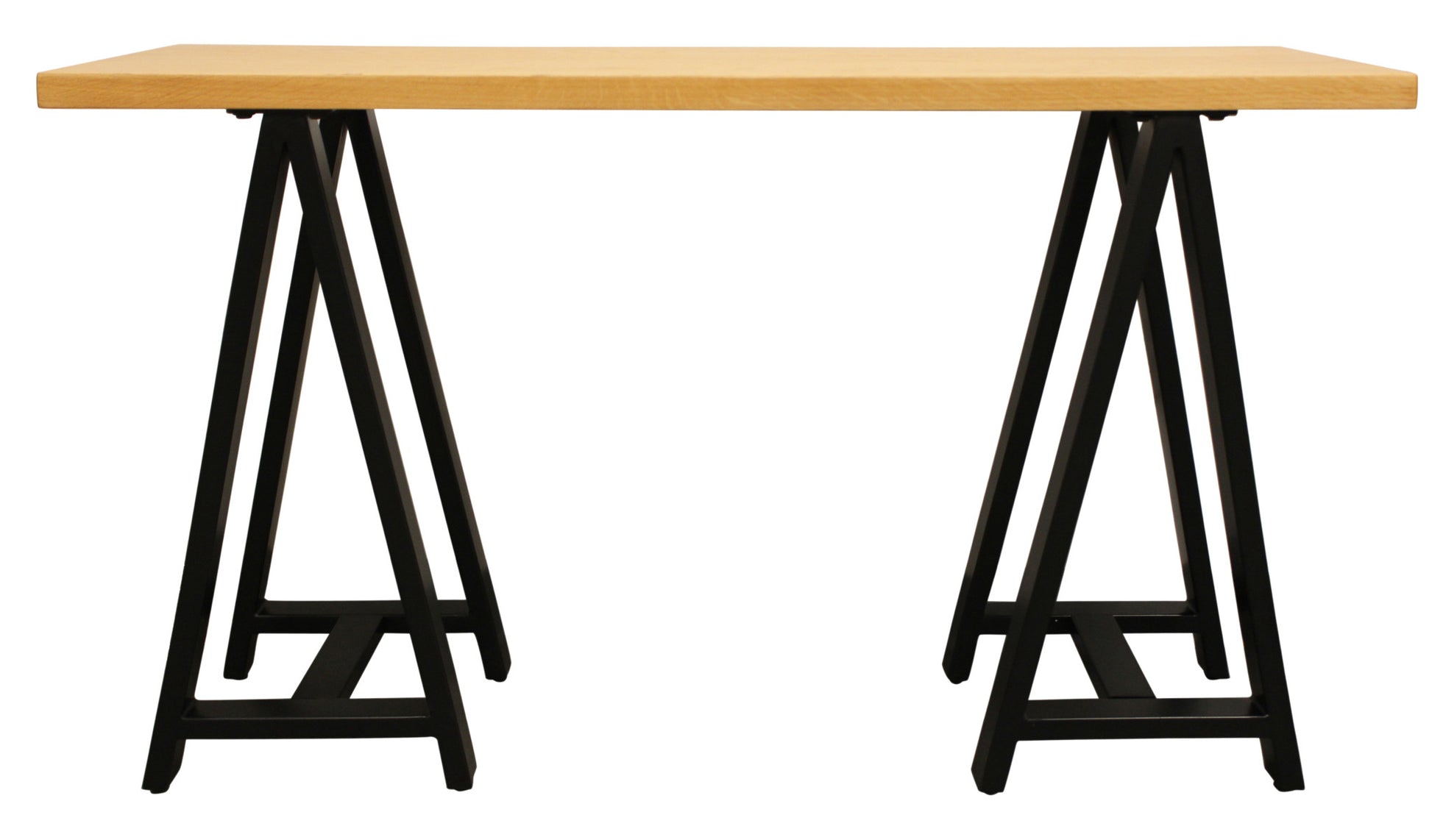 Natural and Black Solid Wood A Frame Console Table By Homeroots | Console Tables | Modishstore - 3