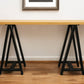 Natural and Black Solid Wood A Frame Console Table By Homeroots | Console Tables | Modishstore - 1