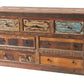 Brown Solid Wood Seven Drawer Triple Dresser By Homeroots | Dressers | Modishstore - 2