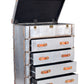 Silver Aluminum Four Drawer Dresser By Homeroots | Dressers | Modishstore - 1